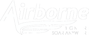 White Airborne Logo